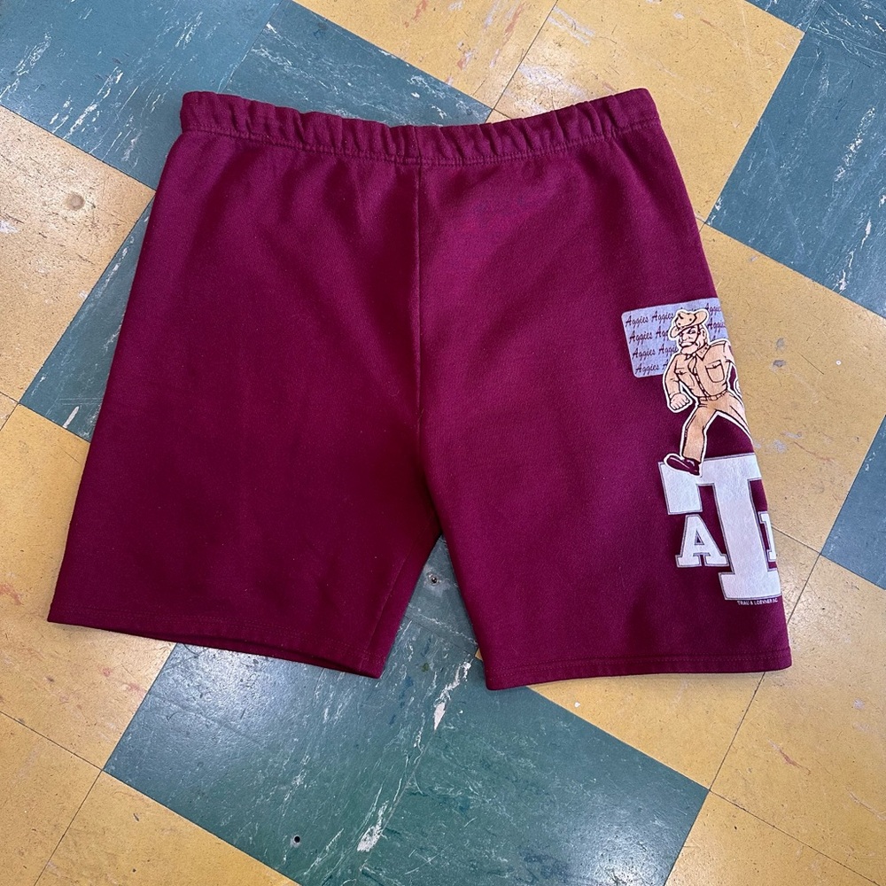 Texas A&M Vintage Athletic Shorts with Logo Patch